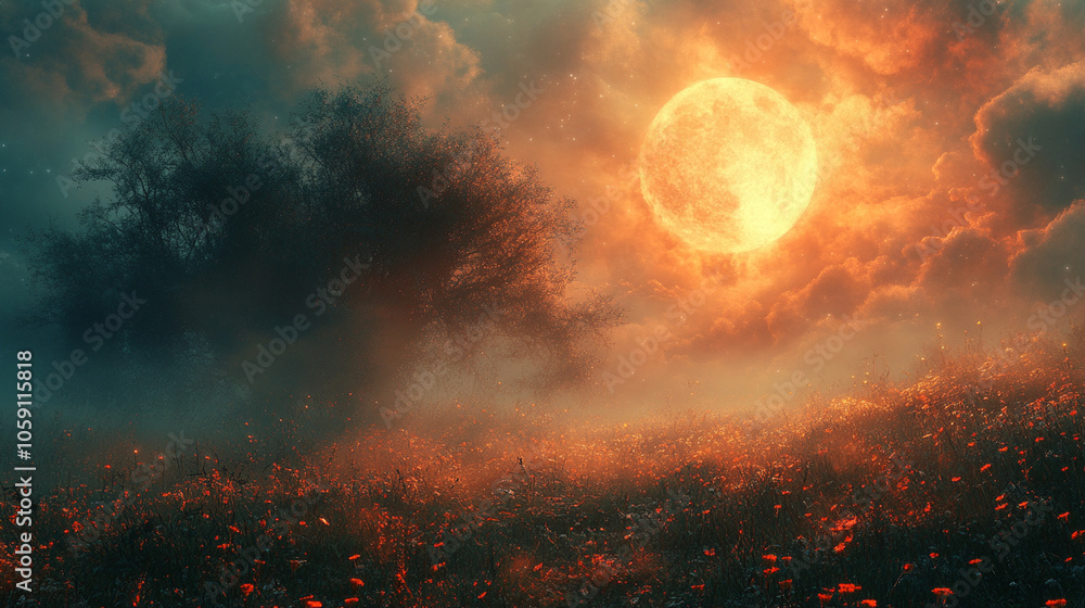 mystical background setting mystical background setting