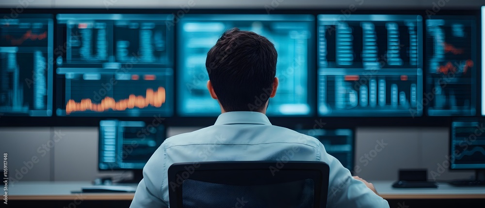 Entrepreneurs Discussing Business Strategies in a Modern Conference Room with Screens Displaying Charts and Data Entrepreneurs Discussing Business Strategies in a Modern Conference Room with Screens Displaying Charts and Data