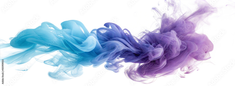 Fototapeta premium A blue smoke cloud and thunderlight design. Magical fluffy mist that glows and has a bolt energy charge overlay in a turquoise design