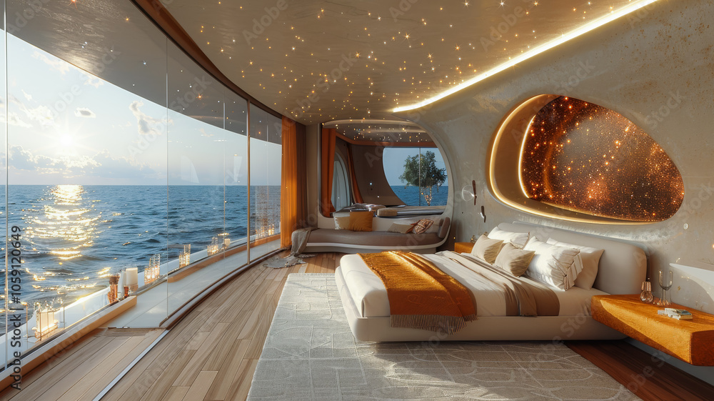 Luxury at Sea. Inside a Spectacular Cruise Ship Suite Luxury at Sea. Inside a Spectacular Cruise Ship Suite