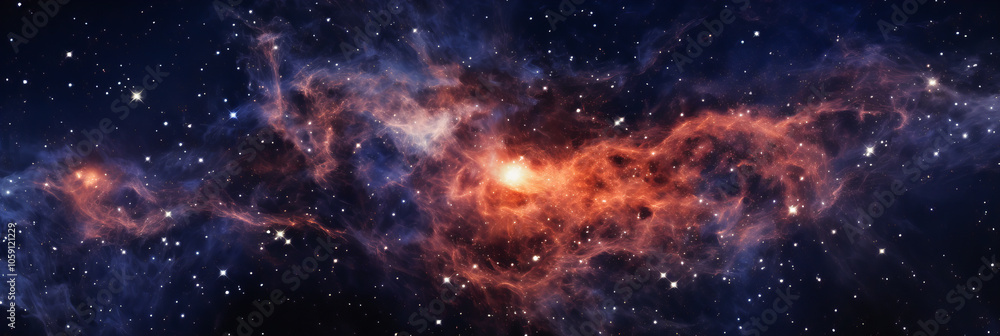 Fototapeta premium Cosmic Cascade. Nebulaic Beauty.Cosmic Kaleidoscope