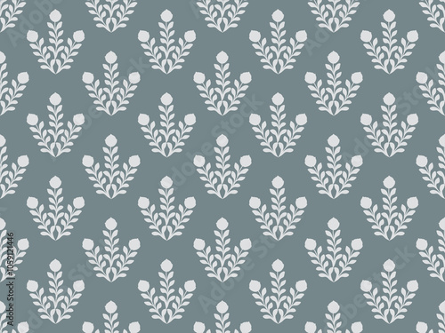 seamless damask pattern.