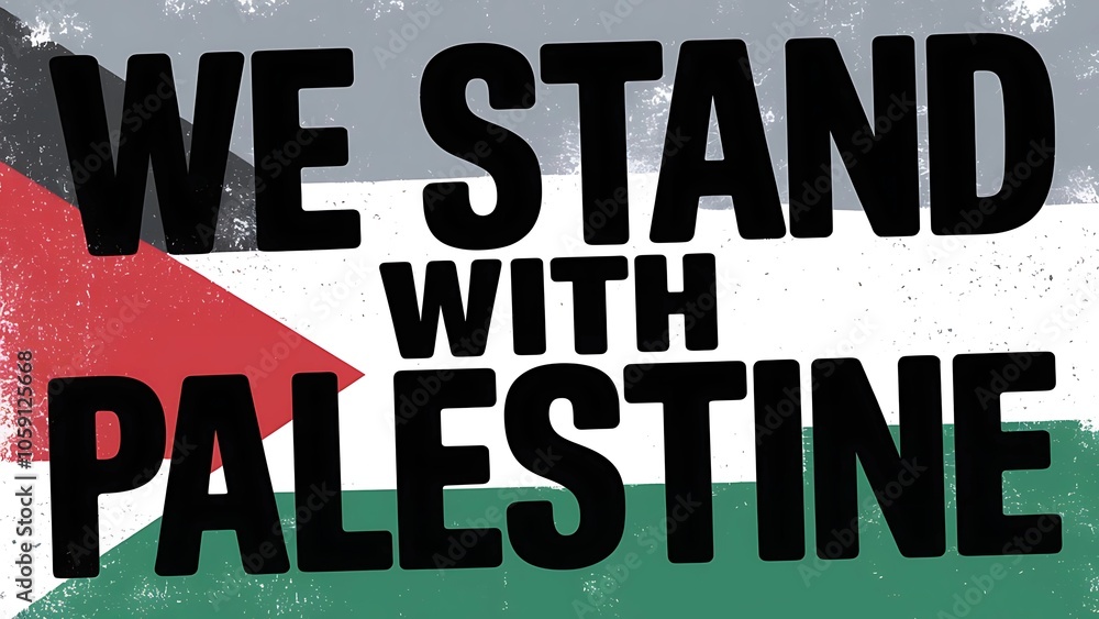 A Powerful Protest Sign Expressing Solidarity and Support for Palestine in a Social Justice Demonstration A Powerful Protest Sign Expressing Solidarity and Support for Palestine in a Social Justice Demonstration