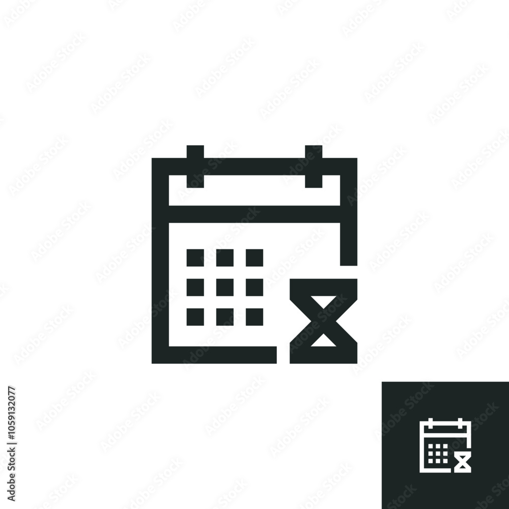 Expired date icon isolated on white background. Vector illustrations are made with vector-based software, not AI generated results. Expired date icon isolated on white background. Vector illustrations are made with vector-based software, not AI generated results.