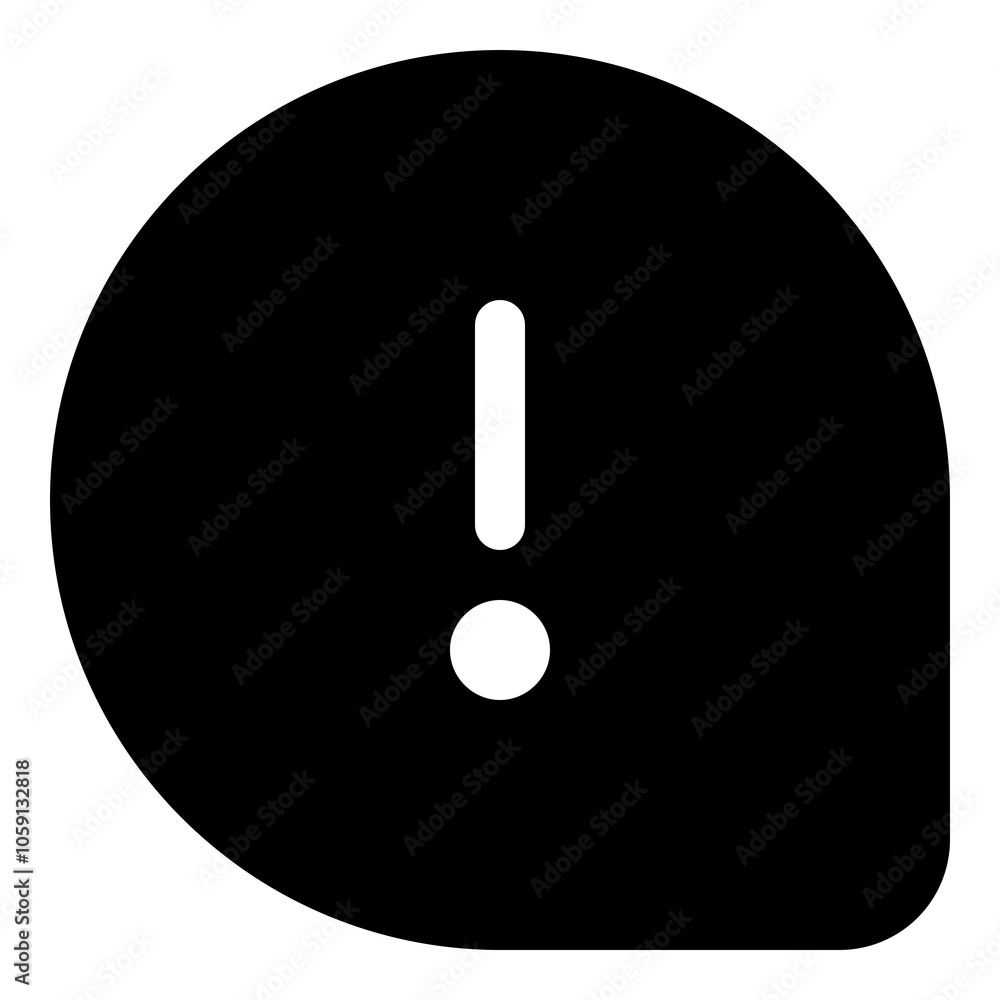 Exclamation mark icon for warnings and alerts Exclamation mark icon for warnings and alerts