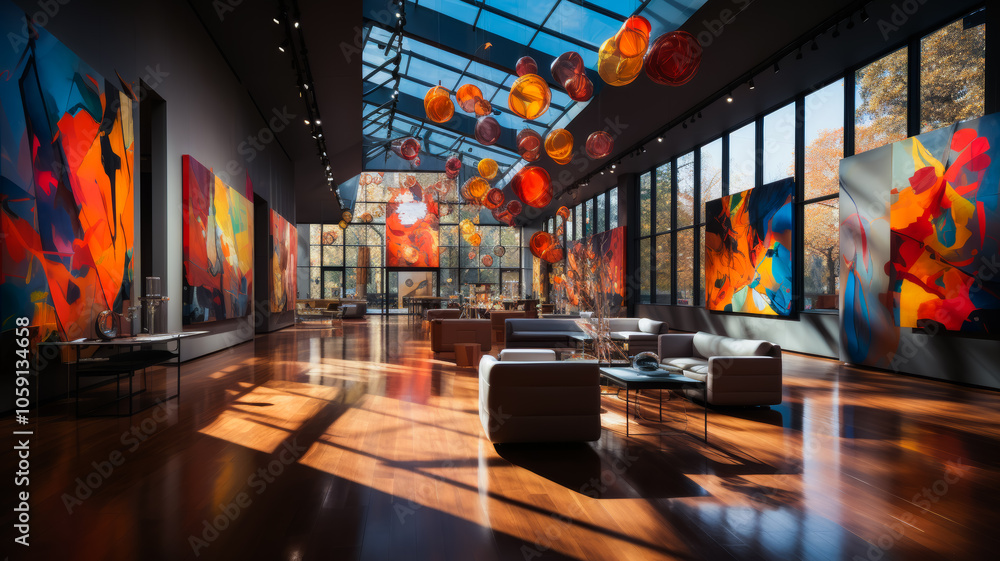 A Gallery Showcasing Diverse Forms of Art A Gallery Showcasing Diverse Forms of Art
