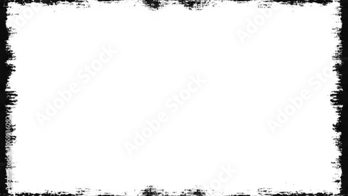 grunge border on white background video