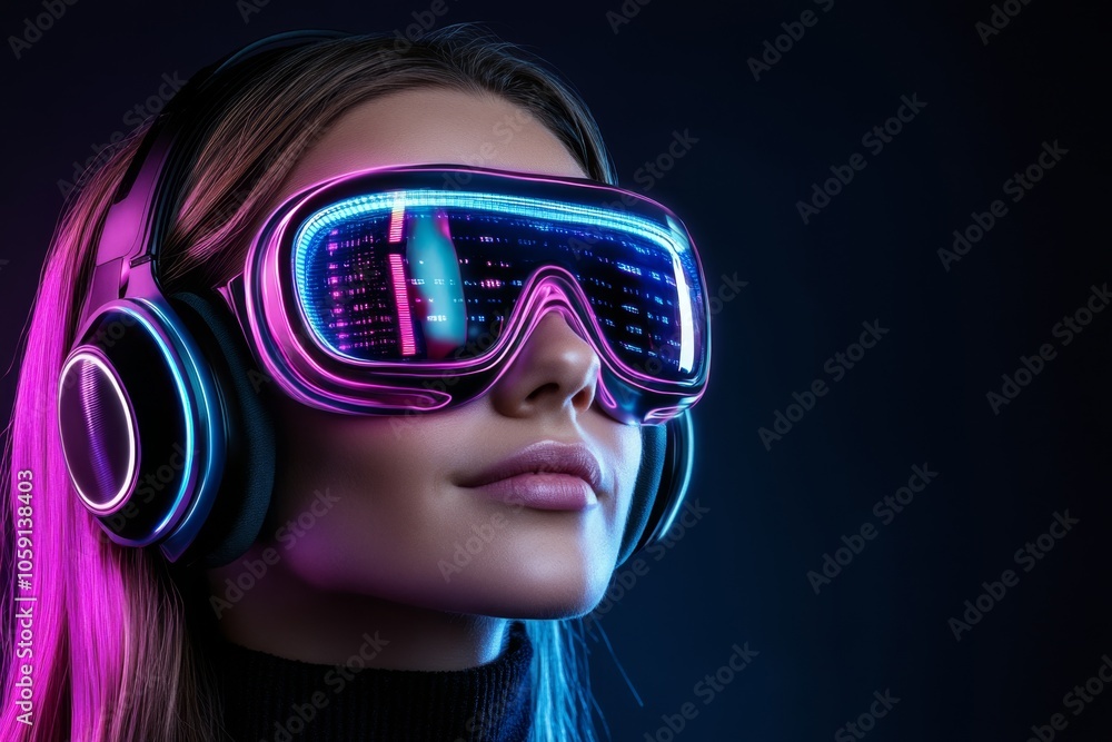 Person using a holographic data network with neon lights, capturing the immersive, advanced style of futuristic data mining, symbolizing tech and discovery Person using a holographic data network with neon lights, capturing the immersive, advanced style of futuristic data mining, symbolizing tech and discovery