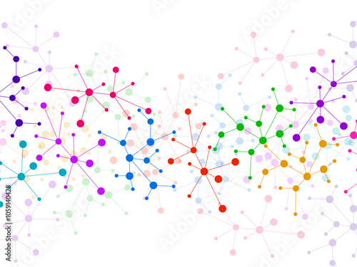 Structure molecule and communication, scientific background. Technology communication structure. Vector illustration