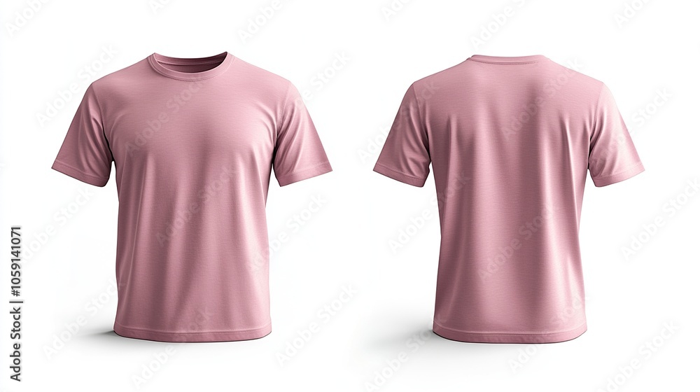 Pink T-Shirt Mockup Pink T-Shirt Mockup