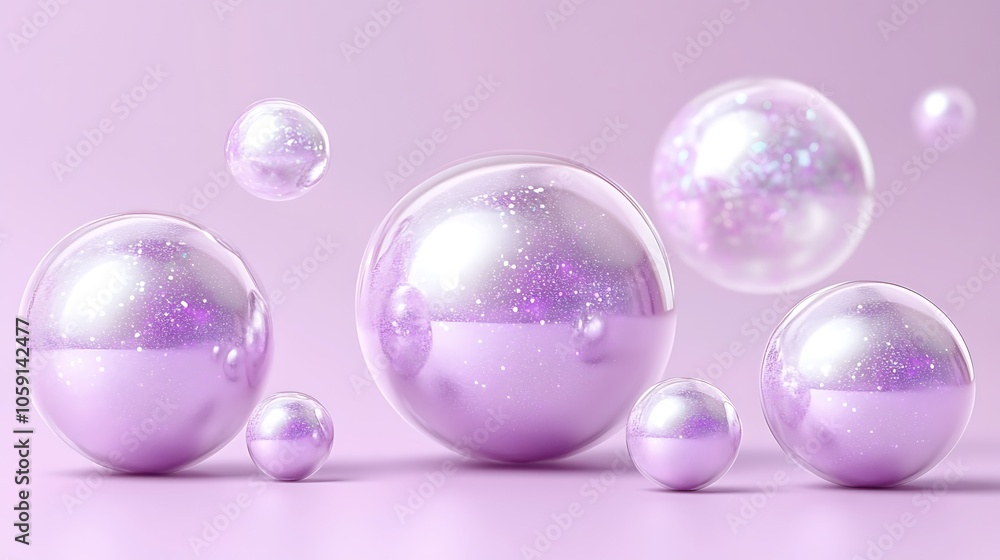 Purple Glitter Bubbles Plain Textured Background for Web Design and Copy Purple Glitter Bubbles Plain Textured Background for Web Design and Copy