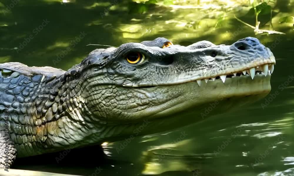 crocodile in the water crocodile in the water