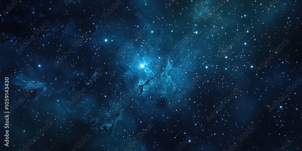 Fototapeta premium A vibrant cosmic scene capturing the majesty of the universe.