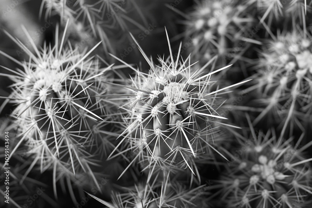 This image captures the intricate details of barbed cactus flowers in a close-up view, highlighting their spiny texture and unique floral characteristics. This image captures the intricate details of barbed cactus flowers in a close-up view, highlighting their spiny texture and unique floral characteristics.