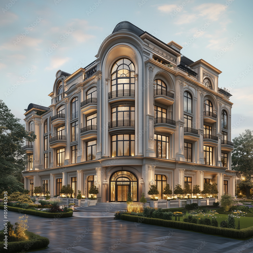 Fototapeta premium luxury Commercial building