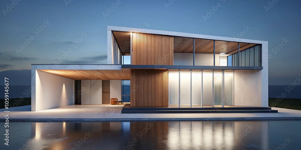 Obraz premium Casa moderna y minimalista