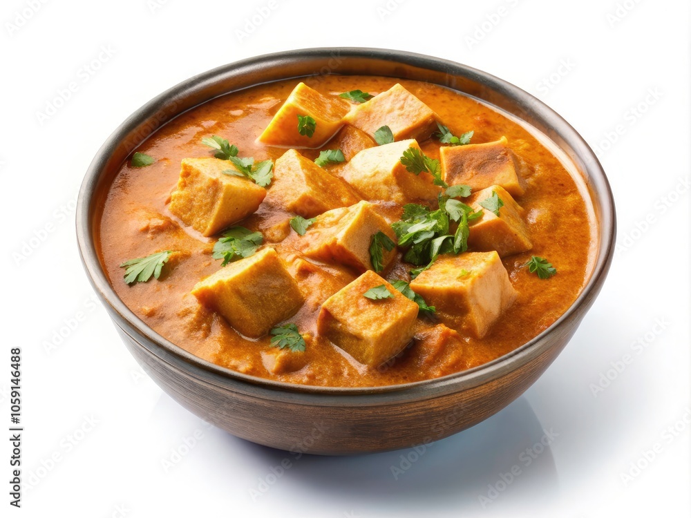 Paneer Butter Masala in Bowl - Minimalist Photography for Food Lovers, Authentic Indian Cuisine, Delicious Vegan Dish, Isolated on Transparent Background, Perfect for Recipes and Menus Paneer Butter Masala in Bowl - Minimalist Photography for Food Lovers, Authentic Indian Cuisine, Delicious Vegan Dish, Isolated on Transparent Background, Perfect for Recipes and Menus