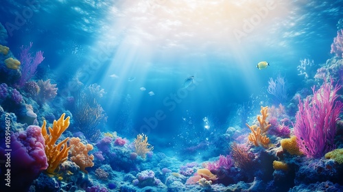 Wallpaper Mural 深海と魚たち Torontodigital.ca