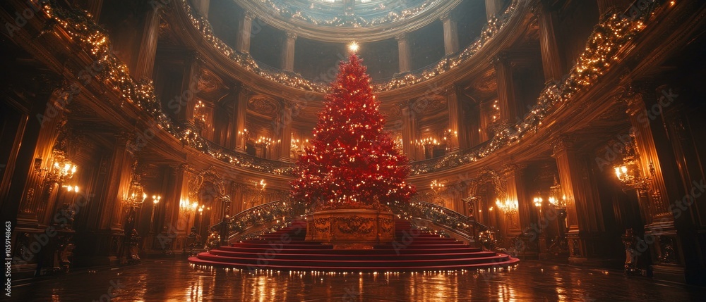 Obraz premium Christmas in an Elegant Theater