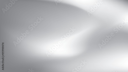 Abstract white and gray gradient background. Vector illustration.