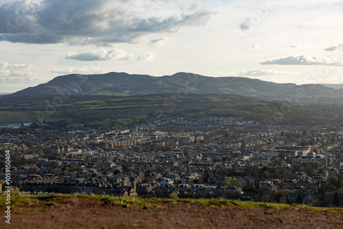 view from the top of the hill, Edinburgh photo