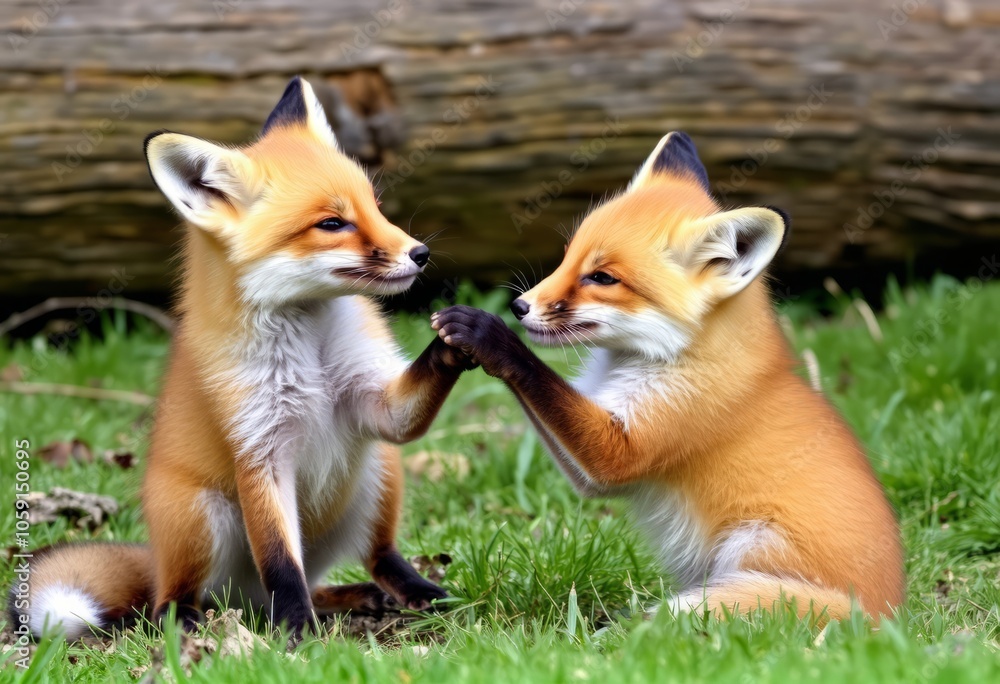 Fox Kit Play The playful interactions of fox kits under parental Fox Kit Play The playful interactions of fox kits under parental