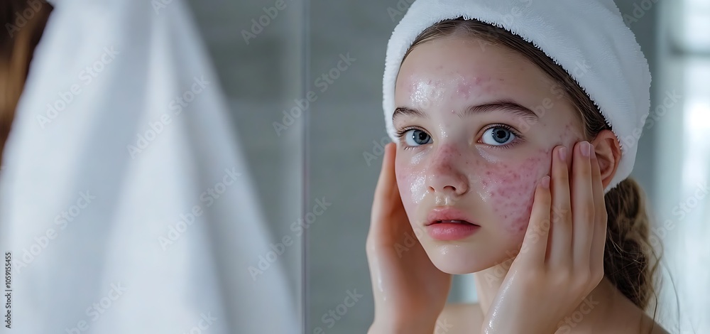 A beautiful woman in her late thirties getting a facial treatment at a spa A beautiful woman in her late thirties getting a facial treatment at a spa