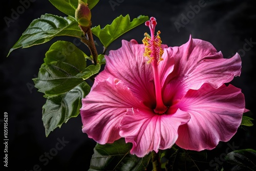  hibiscus haven a large showy hibiscus with bright pink petals a