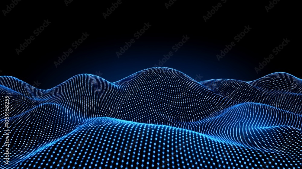 Abstract Blue Dotted Wave Background Light Gradient Background with Room for Typography Abstract Blue Dotted Wave Background Light Gradient Background with Room for Typography