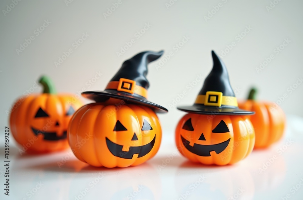Halloween holiday toy pumpkins, toy caps, toy graves, toy candles, Halloween holiday toy pumpkins, toy caps, toy graves, toy candles,