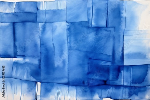 indigo denim a watercolor representation of denim fabric capturi photo