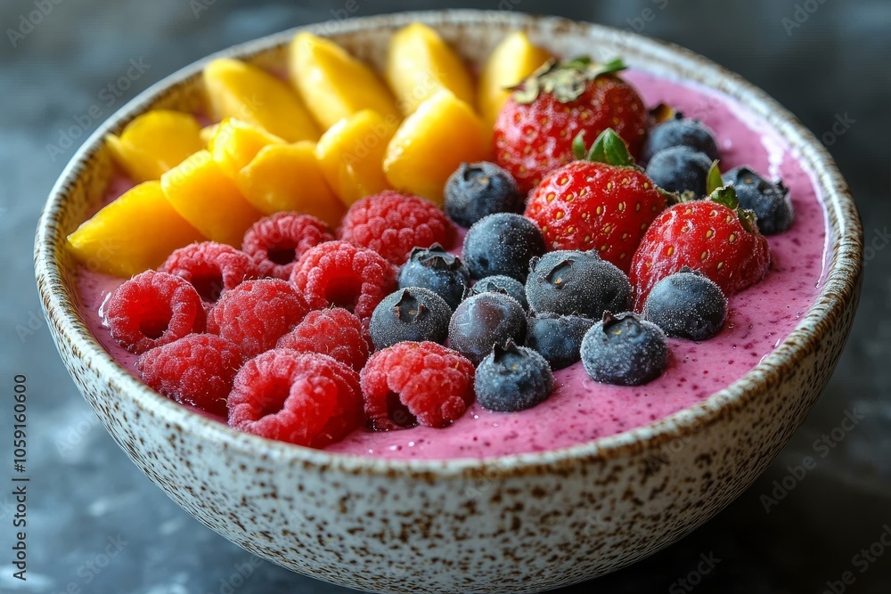 A smoothie bowl. Generative AI A smoothie bowl. Generative AI