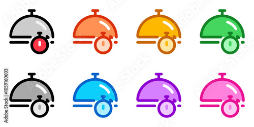 Editable food cooking time, serving time, delivery time vector icon. Part of a big icon set family. Perfect for web and app interfaces, presentations, infographics, etc