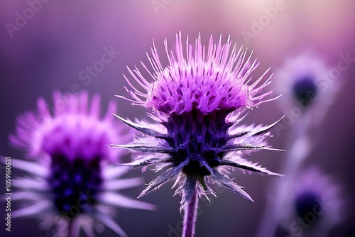 ironweed a delicate purple ironweed with a prominent stamen and