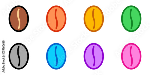 Editable coffee bean vector icon. Cafe, coffee shop, restaurant, drink, beverages. Part of a big icon set family. Perfect for web and app interfaces, presentations, infographics, etc