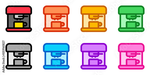 Editable coffee maker vector icon. Cafe, coffee shop, restaurant, drink, beverages. Part of a big icon set family. Perfect for web and app interfaces, presentations, infographics, etc