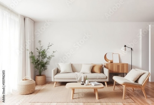 Scandinavian Minimalism Clean lines neutral colors and natural m