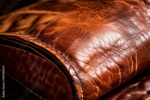 leather animal hide that has been tanned and processed with a gr photo