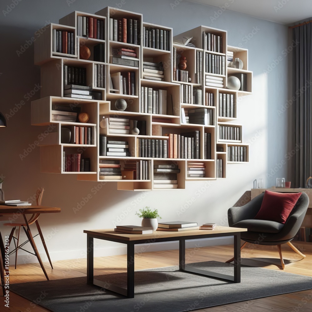 Levitating Bookshelf A bookshelf that hovers above the floor cre Levitating Bookshelf A bookshelf that hovers above the floor cre