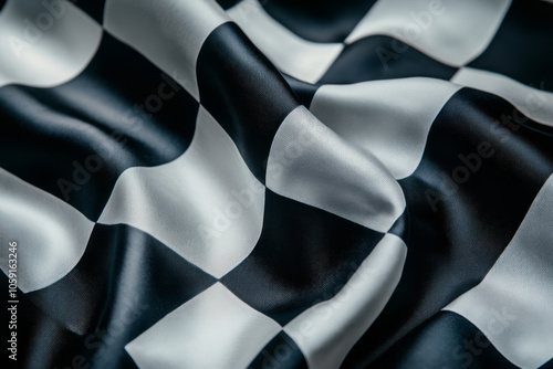 checkered flag a symbol of victory and competition in motorsport