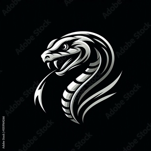 Wallpaper Mural Snake Slink A sly illustration of a snake's head with a sharp si Torontodigital.ca