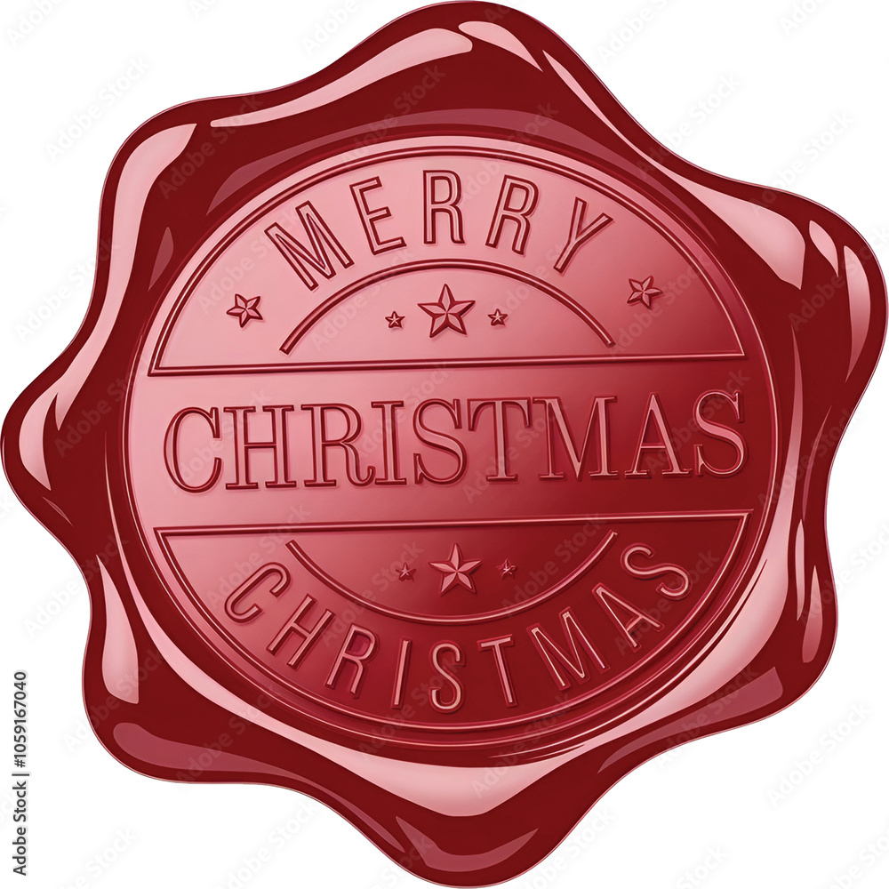 Merry Christmas Badge and Sticker. Merry Christmas Badge and Sticker.