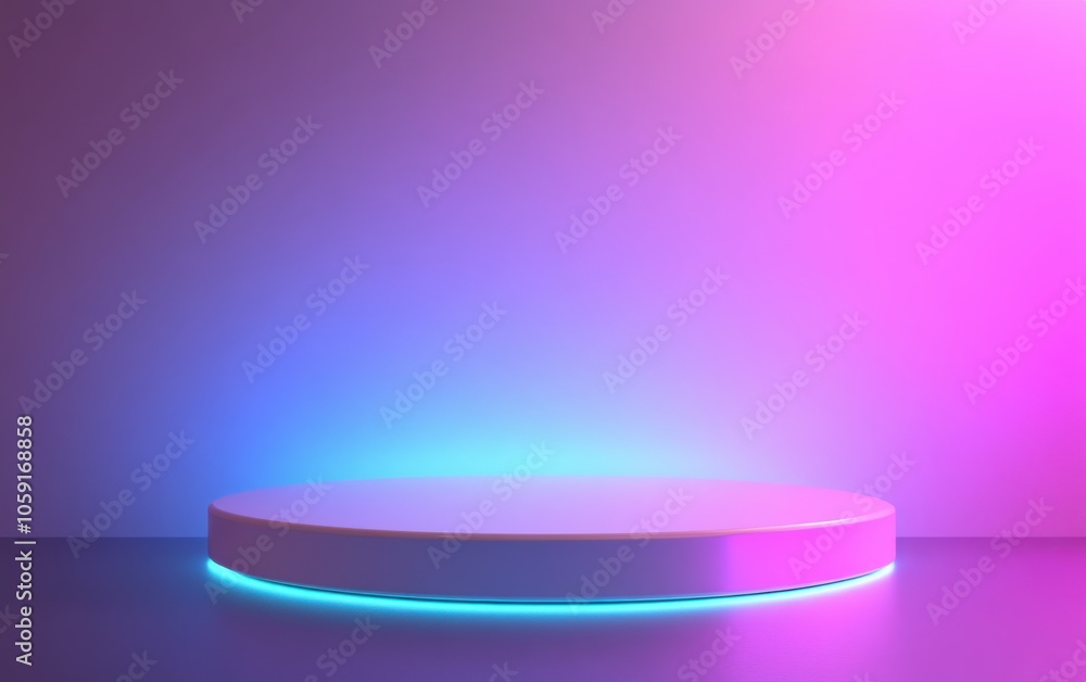 Neon Glow Podium. Neon Glow Podium.