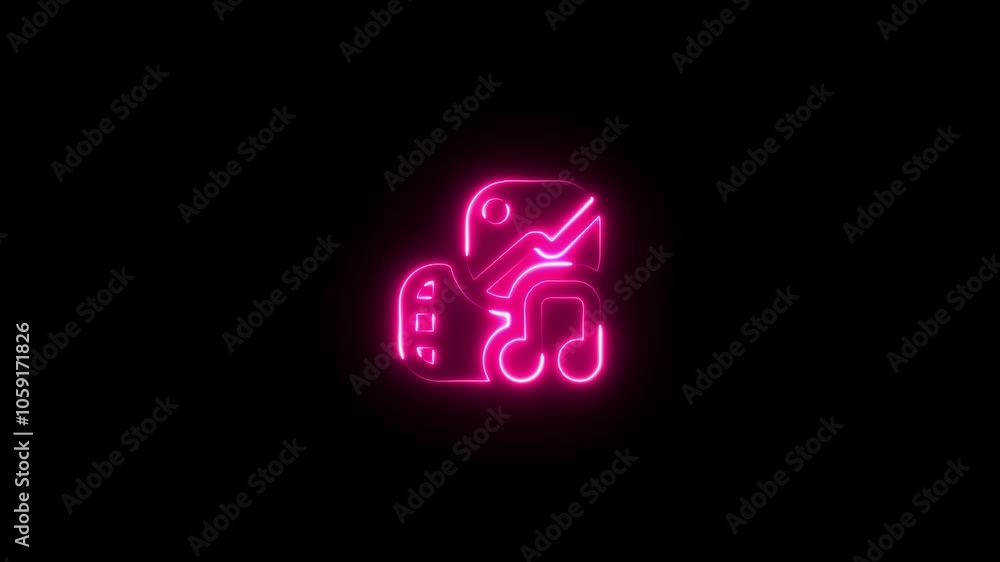 Glowing neon line Microphone icon isolated on black background. On air radio mic microphone. Speaker sign. 4K Video motion graphic animation. Glowing neon line Microphone icon isolated on black background. On air radio mic microphone. Speaker sign. 4K Video motion graphic animation.