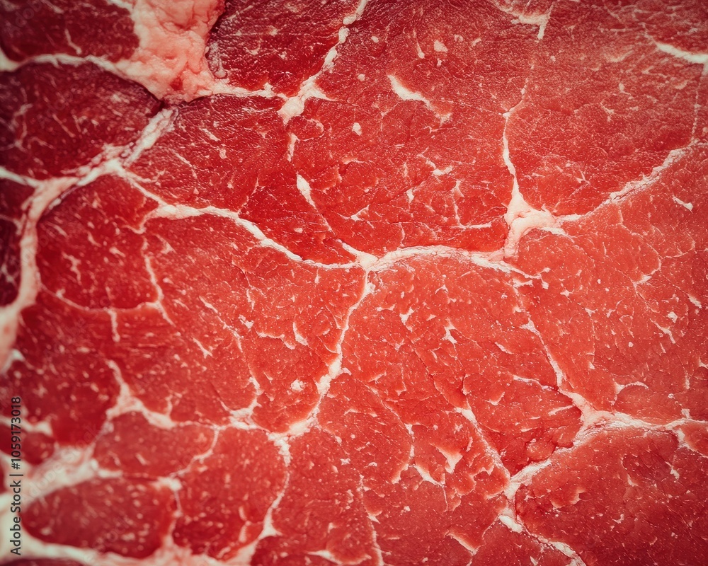 Close-Up of Raw Marbled Beef Texture Close-Up of Raw Marbled Beef Texture