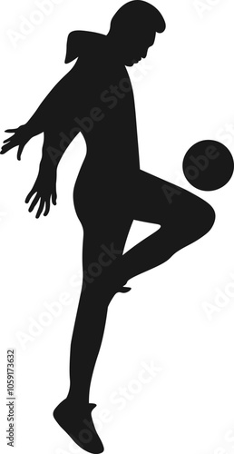 player will shooting in football silhouette