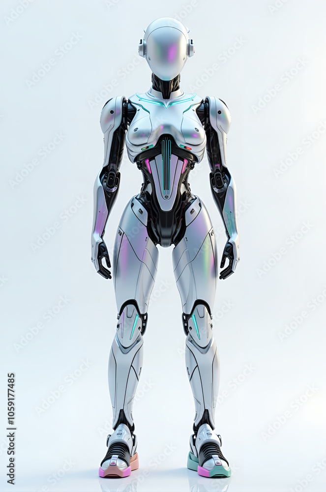 iridescent robot cyborg iridescent robot cyborg