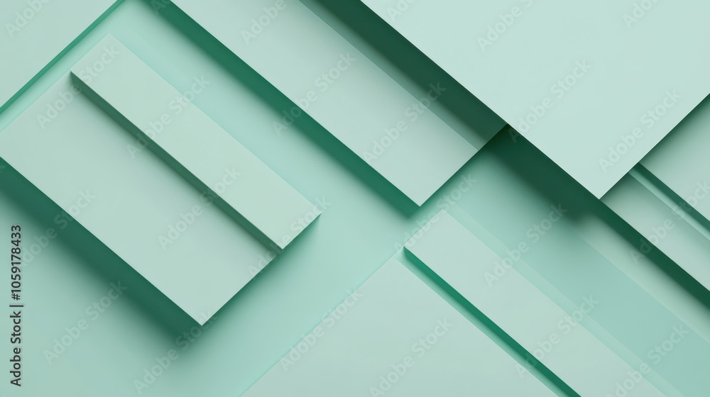 Abstract Green Shapes. Abstract Green Shapes.