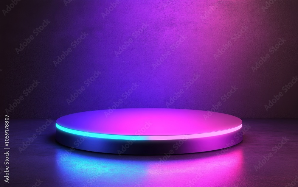Neon Podium. Neon Podium.