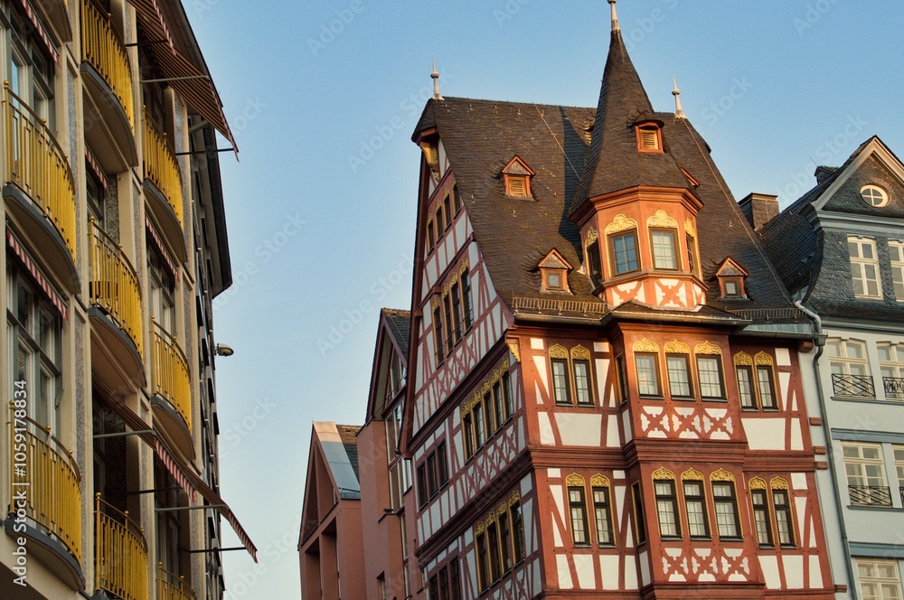 Fototapeta premium Germany, in Frankfurt, near the old town